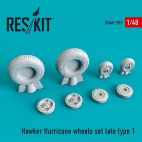 ResKit 1/48 Hawker Hurricane wheels set late type 1 RS48-0288