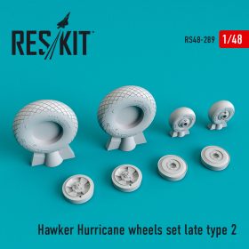 ResKit 1/48 Hawker Hurricane wheels set late type 2 RS48-0289