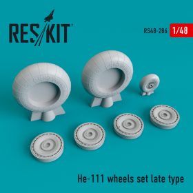ResKit 1/48 He-111 wheels set late type RS48-0286