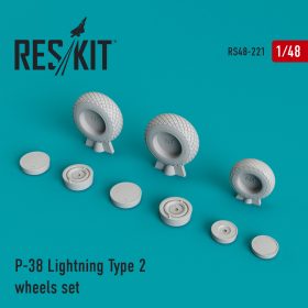 ResKit 1/48 P-38 Lightning Type 2 wheels set RS48-0221