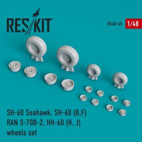ResKit 1/48 SH-60 Seahawk, SH-60 (B,F) RAN S-70B-2, HH-60 (H, J) wheels set RS48-0045