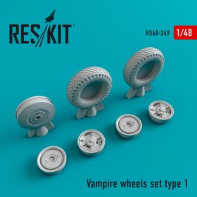 ResKit 1/48 Vampire wheels set type 1 RS48-0249