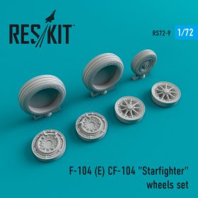 ResKit 1/72 F-104 (E) CF-104 "Starfighter" wheels set RS72-0009