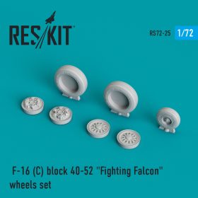 ResKit 1/72 F-16 (C) block 40-52 "Fighting Falcon" wheels set RS72-0025