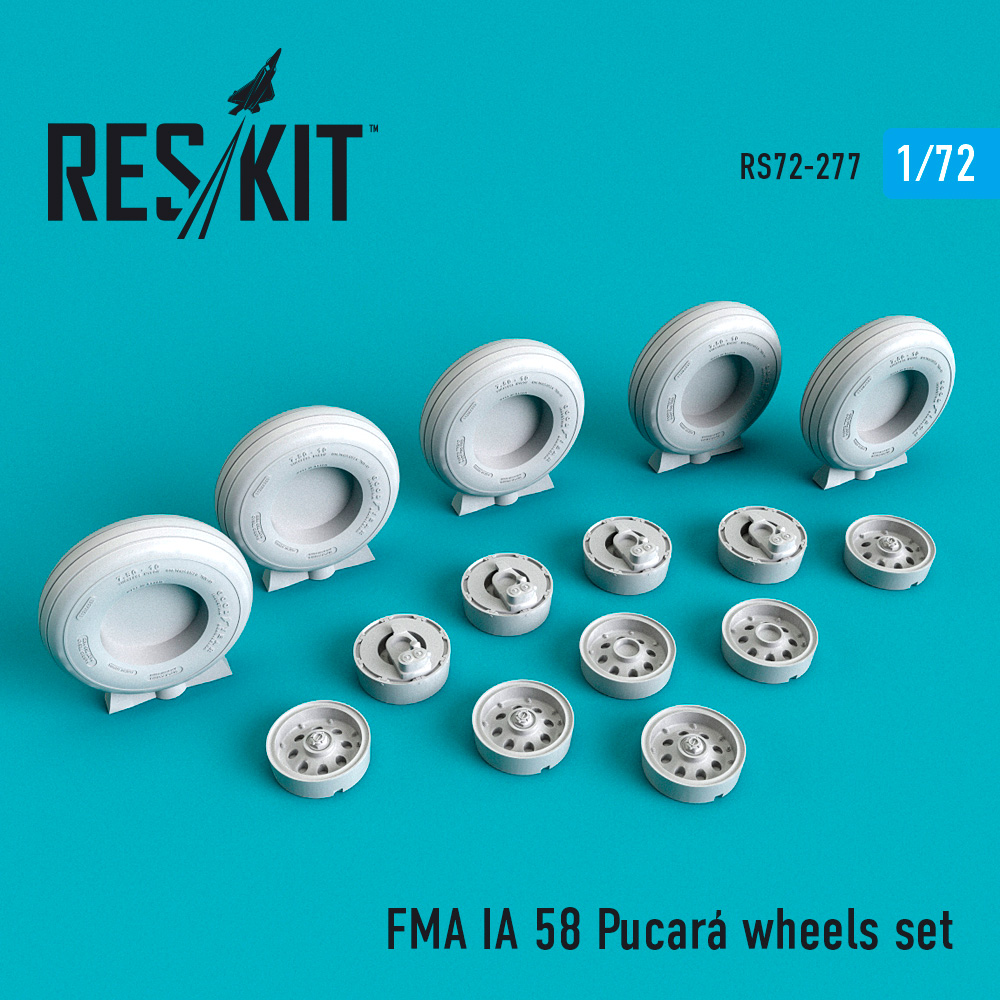 ResKit 1/72 FMA IA 58 Pucara wheels set RS72-0277