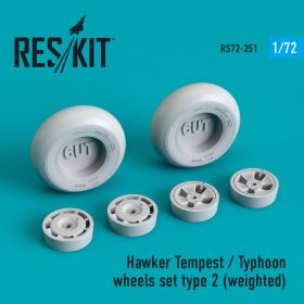 ResKit 1/72 Hawker Tempest/Typhoon wheels set type 2 (weighted) RS72-0351