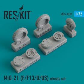 ResKit 1/72 MiG-21 (F/F13/U/US) wheels set RS72-0121