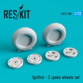 ResKit 1/72 Spitfire - 3 spoke wheels set RS72-0298