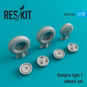 ResKit 1/72 Vampire type 1 wheels set RS72-0249