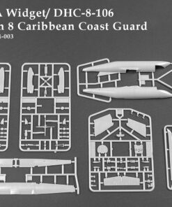 Alternative view of AMP 1/144 E-9A Widget/ DHC-8-106 Dash 8 Caribbean Coast Guard AMP144-003