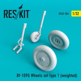 ResKit 1/32 Bf-109G wheels set type 1 (weighted)  RS32-0356