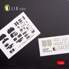 Kelik 1/48 F-82 (F,G) "Twin Mustang" interior 3D decals for Modelsvit kit (1/48) K48013