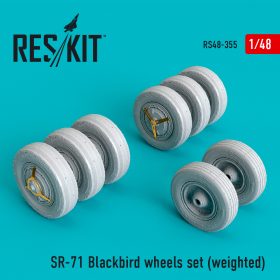ResKit 1/48 SR-71 "Blackbird" wheels set (weighted) (1/48) RS48-0355