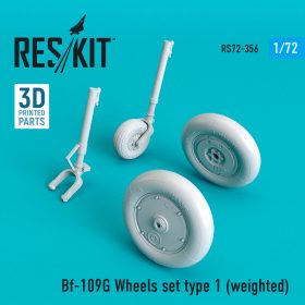 ResKit 1/72 Bf-109G wheels set type 1 (weighted) (1/72) RS72-0356