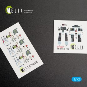 Kelik 1/72 F-4C "Phantom II" interior 3D decals for FineMolds kit (1/72) K72007