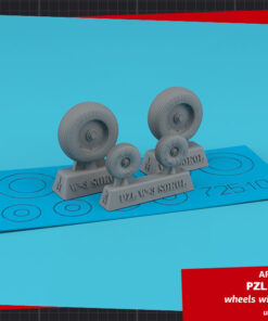 Armory 1/72 PZL W-3 Sokół wheels w/ weighted tires AR AW72510