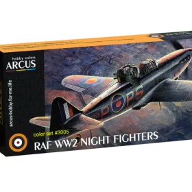 #3005 Arcus RAF WW2 Night Fighters Enamel Paint Set