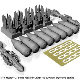 Armory Models 1/48 MZBD-4UT w/ 4x OFAB-100-120 high-explosive bombs, AR ACA4810c