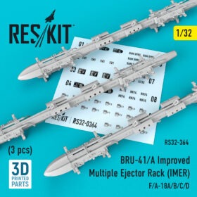ResKit 1/32 BRU-41/A Improved Multiple Ejector Rack (IMER) (3 pcs) RS32-0364