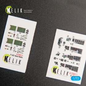 Kelik 1/72 F-16D "Fighting Falcon" interior 3D decals for Kinetic kit K72011