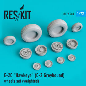 ResKit E-2C "Hawkeye" (C-2 Greyhound) wheels set (weighted) (1/72) RS72-0383
