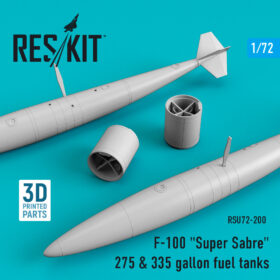 ResKit F-100 "Super Sabre" 275 & 335 gallon fuel tanks (1/72) RSU72-0200