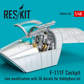 ResKit F-111F Cockpit late modification with 3D decals for HobbyBoss kit (1/48) RSU48-0201