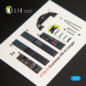 Kelik F9F-8 Cougar interior 3D decals for Hasegawa kit (1/72) K72012