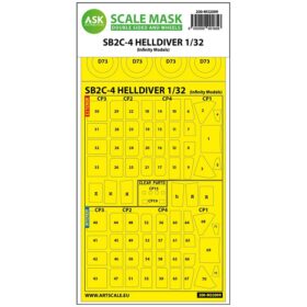 ASK 1/32 SB2C-4 Helldiver double-sided express mask for Infinity kit