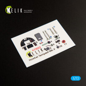 Kelik Hawker Tempest Mk.V interior 3D decals for Airfix kit (1/72) K72023