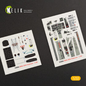 Kelik MiG-29A (9-12) "Fulcrum" interior 3D decals for Trumpeter (1/32) K32006