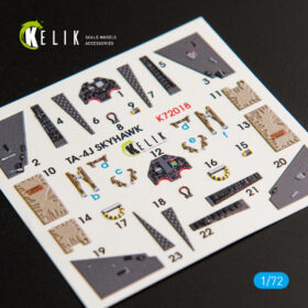 Kelik TA-4J "Skyhawk" interior 3D decals for Fujimi/Hobby 2000 kit (1/72) K72018