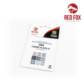 Red Fox 1/24 USA License plates vol.01 RFSQS-24011