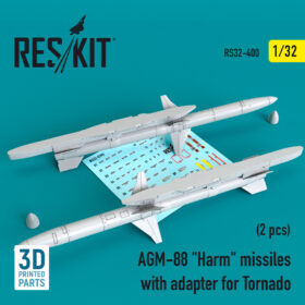 ResKit 1/32 AGM-88 "Harm" missiles with adapter for Tornado (2 pcs) RS32-0400