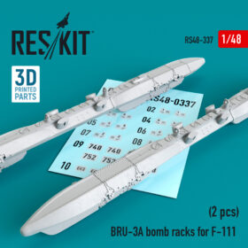 ResKit 1/48 BRU-3A bomb racks for F-111 (2 pcs) (3D Printing) RS48-0337