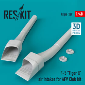 ResKit 1/48 F-5 "Tiger ll" air intakes for AFV Club kit (3D Printing) RSU48-0257