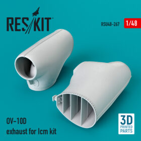 ResKit 1/48 OV-10D exhaust for Icm kit (3D Printing) RSU48-0267