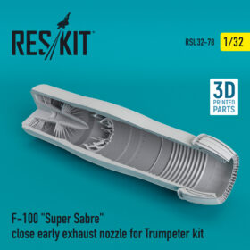 ResKit F-100 "Super Sabre" close early exhaust nozzle for Trumpeter kit (1/32) RSU32-0078