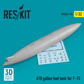 ResKit 610 gallon fuel tank for F-15 (1 pcs) (3D printing) (1/32) RSU32-0115