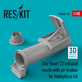 ResKit BAe Hawk T.2 exhaust nozzle with air brakes for HobbyBoss kit (3D printing) (1/48) RSU48-0276
