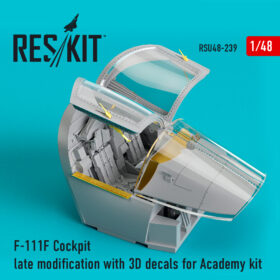 ResKit F-111F Cockpit late modification with 3D decals for Academy kit (1/48) RSU48-0239