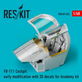 ResKit FB-111 Cockpit early modification with 3D decals for Academy kit (1/48) RSU48-0234