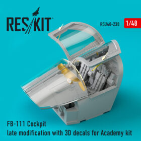 ResKit FB-111 Cockpit late modification with 3D decals for Academy kit (1/48) RSU48-0238
