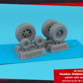 Armory 1/32 H.S. Harrier GR.1/GR.3/FRS.1/AV-8A weighted wheels AR AW32404