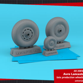Armory 1/48 Avro Lancaster wheels late type w/ weighted tyres AR AW48424