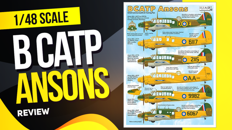 Decal Review Iliad Design 1/48 BCATP Ansons