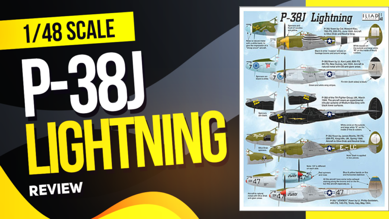 Decal Review Iliad Design 1/48 P-38J Lightning