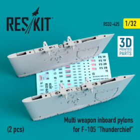 ResKit 1/32 Multi weapon inboard pylons for F-105 "Thunderchief" (2 pcs) (3D Printing)  RS32-0425