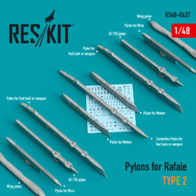 ResKit 1/48 Pylons for Rafale type 2  RS48-0437