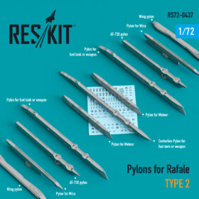 ResKit 1/72 Pylons for Rafale type 2  RS72-0437
